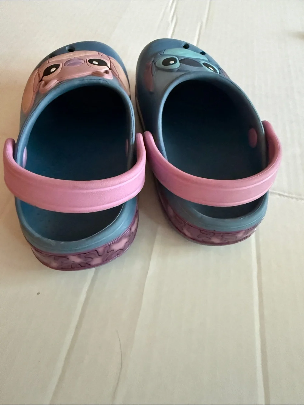 Disney Blue & Pink Stitch Slip-On Kids Clogs